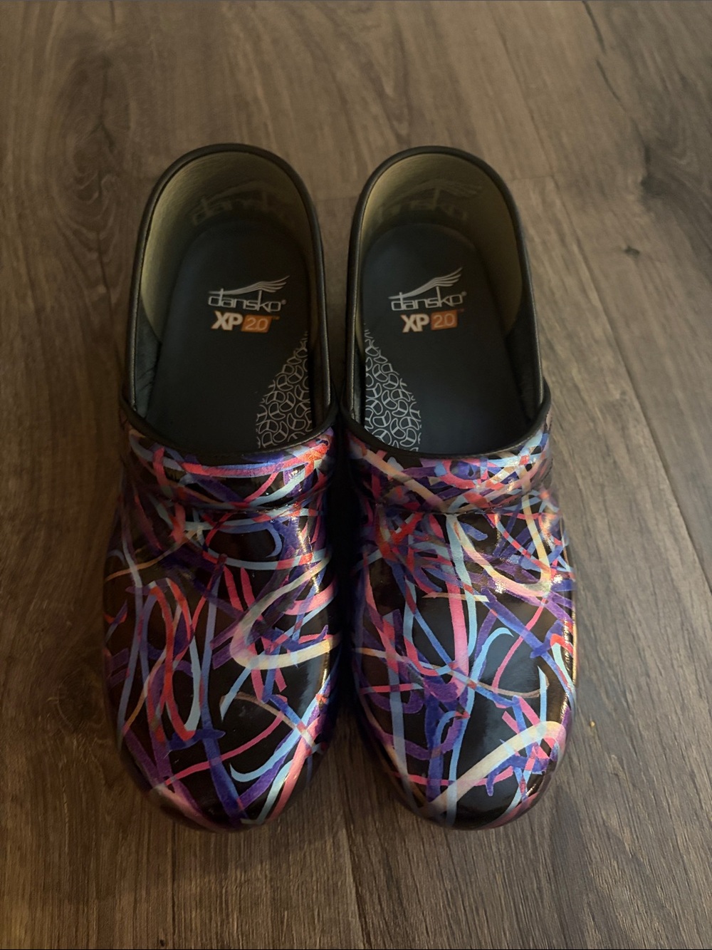 Dansko XP 2.0 Multicolor Abstract Clogs